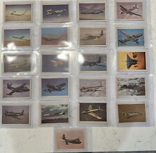 Lot Of 21 —- 1957 Oak Manufacturing Vintage Trading Cards Military Airplanes ✈️ picture