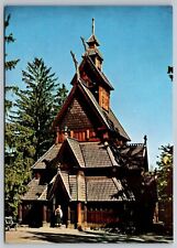 Postcard C 540, Stave-church from Gol c1200, Hallingdall Norway picture