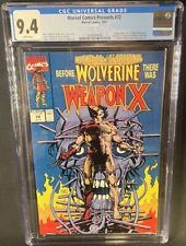Marvel Comics Presents 72 CGC 9.4  1991 Marvel Comics Wolverine Weapon X Origin picture