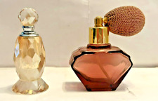 Lot Of 2 Vanity Decorative Perfume Bottles Vtg. 1 Excellent &1 Excellent- VC picture
