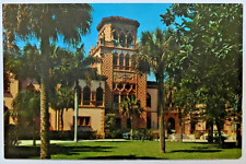 East Facade Of John Ringling Residence Sarasota Florida FL Palms Chrome Postcard picture