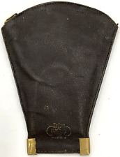 Vintage 1940s Roger’s E-Z-Lok Pipe Tobacco Pinch Loader Zippered Leather Pouch  picture