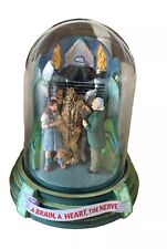Franklin Mint A Brain Heart The Nerve Wizard Oz Glass Dome Music Box picture