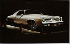 Vintage 1974 PONTIAC GRAND AM Car Advertising Postcard - Muscle Car Unused picture