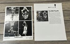 Vintage NBC Sports The NBA Playoffs Fact Sheet and Photo Press Release picture
