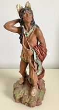Vintage 1976 Native American Indian Warrior Statue 14