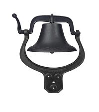 Large Church Door Bell School Antique Vintage Style Large Cast Iron Dinner Bell picture