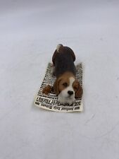 Sandicast Pesky Peepers BEAGLE on Newspaper Winking Made in USA 1990 picture