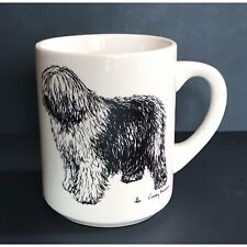 Vintage Cindy Farmer Shaggy Sheepdog Mug Coffee Cup Dog Lover Art picture