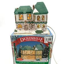 Noma Dickensville Collectibles VTG 1991 Porcelain Lighted Christmas Village Inn  picture