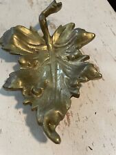 Beautiful Brass Vintage Oak Leaf picture