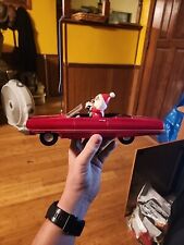 GEMMY Christmas LOW RIDER Red Impala Car Santa & Reindeer Animated Song Works picture