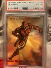1993 Marvel Masterpieces Iron Man #4 PSA 10 GEM MINT 🔥SHIPS FREE🔥 picture