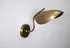 1 Light Curved Brass Shade Handmade Vintage Modern Brass Mid Century Wall Scone picture