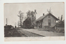 Antique Postcard 1905 PRR Railroad Depot / Station Vicksburg PA picture
