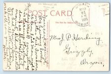 DPO Grizzly O Neil Oregon OR Postcard West Side High School Portland OR 1911 picture