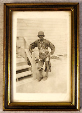 WW2 Picture Photo US Soldier in Battle Dress 