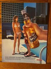 2003 MGD BEER PRINT AD SEXY WOMAN IN BIKINI WHAT YOU DON'T NEED KEEP WHATS GOOD picture