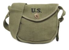 U.S. Army WW2 Drum Magazine Pouch for .45 ACP Marked JT&L 1944 picture