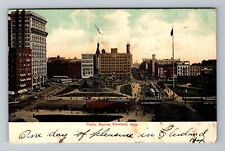 Cleveland OH-Ohio, Public Square, Air View, c1907, Vintage Postcard picture