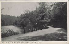 Quiet Drive by Waters' Side Mill Creek, Youngstown, Ohio 1939 Postcard picture