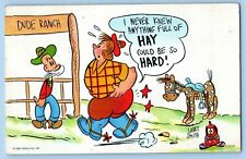 Vintage Comic Postcard~ Dude Ranch~ Larry Smith~ A704 picture