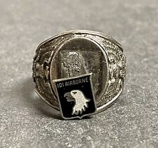 WW2 WWII 101st Airborne Kinney Sterling Ring picture