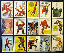 RARE Complete Set (55) 1967 Philly Gum Marvel Super Hero Stickers w/Wrapper  picture