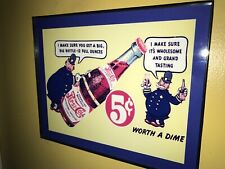 Pepsi Cola Cops Police Soda Fountain Diner Bar Man Cave Advertising Sign picture