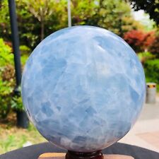 6.95LB Natural Beautiful Blue Crystal Ball Quartz Crystal Sphere Healing 1186 picture