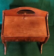 Vintage Solid Wood Sewing Box picture