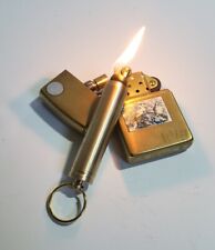 BULLET STYLE LIGHTER Lighter Fluid O Ring Saves Fuel Vintage Trench Retro Chain picture