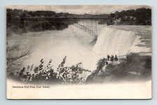 c1906 UDB Postcard Niagara Falls NY American Fall from Goat Island picture
