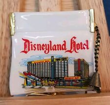 Disneyland Hotel RARE Vintage 1950s Souvenir Coin Purse Vinyl and Brass picture