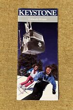 KEYSTONE, ARAPAHOE, NORTH PEAK Ski Brochure Trail Art COLORADO Souvenir mid 80’s picture