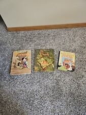 Vintage Walt Disney's 1920's And 1930's Bambi Pinochio Snow White Lot Of 3 Books picture