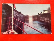 CANADIAN LOCK SOO Vintage UNPOSTED Postcard~ONTARIO Sault Ste Marie Messenger picture