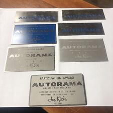 1961-62-63-64-67 auto rama plaques  original Set Of 7 picture
