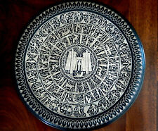 Vintage Egyptian Inlay Silver Plate/ Detailed Pharaonic  Design/16