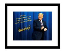 Donald Trump 8x10 Signed photo Personalized to YOUR NAME 2024 save America gop picture