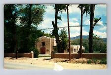 Taos NM-New Mexico, First Presbyterian Church, Religion, Vintage c1968 Postcard picture