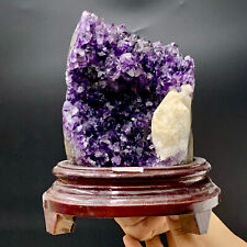 5.01LB  Natural Amethyst geode quartz cluster crystal specimen Healing picture