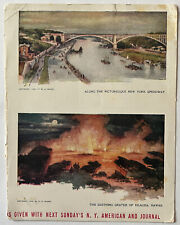 RARE 1904 NY UNUSED POSTCARD SET NEW YORK SPEEDWAY CRATER OF KILAUEA HAWAII picture