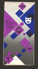 RARE 1966 FOVAROSI MUSOR NAPTAR MUSIC BROCHURE PROGRAM FOLDOUT COMPLETE. NICE picture
