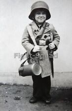 WW2 Picture Photo Boy with a German uniform  3911 picture