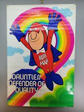 Vintage 1973  Budman Budweiser Rainbow Beer Poster  picture