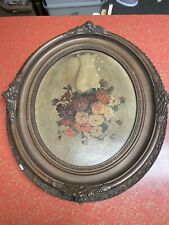 Antique Oval Wooden Picture Frame picture