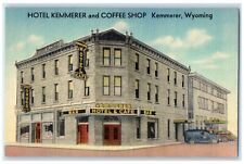 c1940's Hotel Kemmerer And Coffee Shop Exterior Kemmerer Wyoming WY Postcard picture