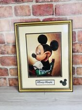 Mickey Mouse Vintage Print Framed Mickey Sitting in Director's Chair 15x 12 Art picture