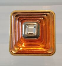 Vintage Lancome Tresor Parfum Precieux Orange Diamond Compact (One Half Full) picture